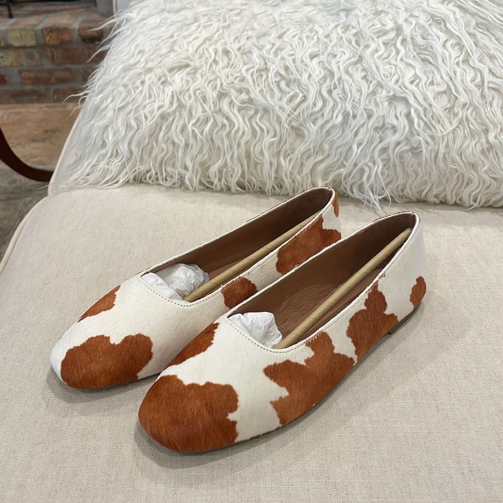 The Cory Flat In Spotty Calf Hair by Madewell